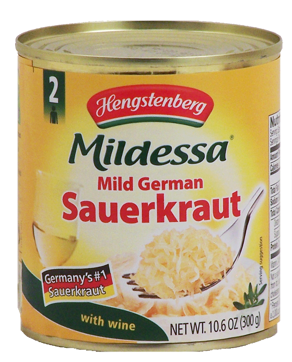 Hengstenberg Mildessa mild german sauerkraut with wine Full-Size Picture